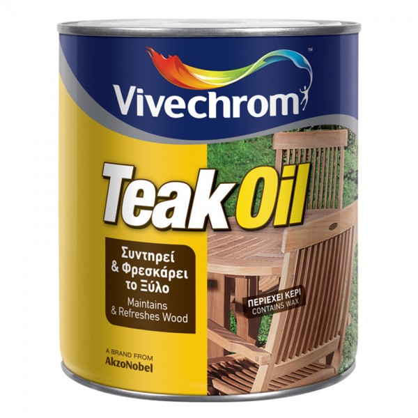 Vivechrom Teak Oil 0.75lt Διάφανο