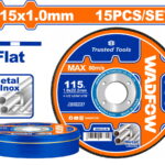 WADFOW ΔΙΣΚΟΣ ΚΟΠΗΣ ΙΝΟΧ/ΜΕΤΑΛΛΟΥ ΙΣΙΟΣ 115 Χ 1mm 15ΤΕΜ ΣΕ ΜΕΤΑΛΛΙΚΟ ΚΟΥΤΑΚΙ (WAC2L45)
