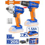 WADFOW ΣΕΤ ΔΡΑΠ/ΒΙΔΟ + ΠΑΛΜΙΚΟ ΚΑΤΣΑΒΙΔΙ ΜΠΑΤ. Li-ion 20V / 1.5Ah / 2 ΜΠΑΤ (WCK2016)