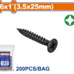 WADFOW ΒΙΔΑ ΓΥΨΟΣΑΝΙΔΑΣ ΜΑΥΡΗ 3.5 Χ 25 200TEM (WXS2912)