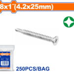 WADFOW ΛΑΜΑΡΙΝΟΒΙΔΑ ΑΥΤΟΔ/ΤΗ ΦΡΕΖΑΤΗ ΓΑΛΒ. ΣΤΑΥΡΟΥ 8 Χ 1" / 4.2 Χ 25mm 250TEM (WXSE925)