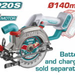 TOTAL ΕΠΑΓΓ. ΔΙΣΚΟΠΡΙΟΝΟ ΜΠΑΤ. Φ-140mm Li-ion 20V ΧΩΡΙΣ ΜΠΑΤΑΡΙΑ & ΦΟΡΤΙΣΤΗ (TSLI1402)