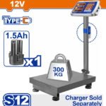 WADFOW ΗΛΕΚΤΡΟΝΙΚΗ ΖΥΓΑΡΙΑ ΡΕΥΜΑΤΟΣ ΚΑΙ ΜΠΑΤΑΡΙΑΣ 12V / 300Kg (WEC1303)